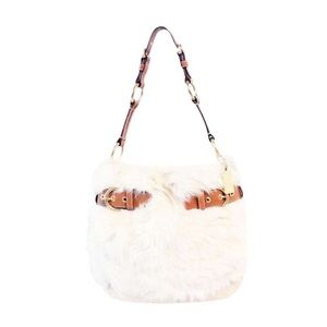 RARE COACH Lambs Wool Shoulder Tote